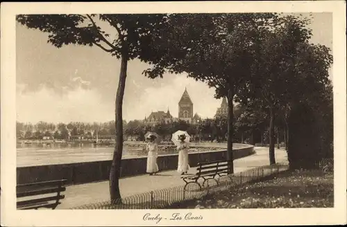 Ak Ouchy Lausanne Kanton Waadt, Les Quais