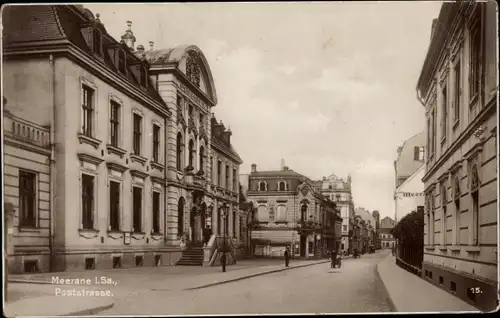 Ak Meerane in Sachsen, Poststraße