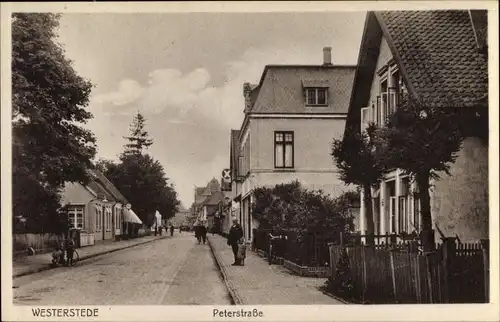 Ak Westerstede im Kreis Ammerland, Peterstraße