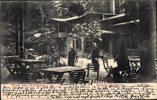 Ak Elbingerode Oberharz am Brocken, Waldheim, Terrasse