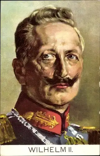 Künstler Ak Kaiser Wilhelm II. von Preußen, Portrait
