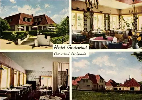 Ak Hohwacht an der Ostsee, Hotel Godewind, Dorf
