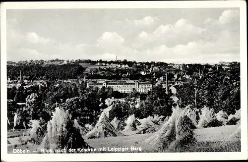 Ak Döbeln in Sachsen, Blick nach der Kaserne mit Leipziger Berg