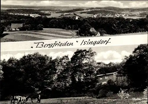 Ak Isingdorf Werther in Westfalen, Gasthof Bergfrieden, Totale