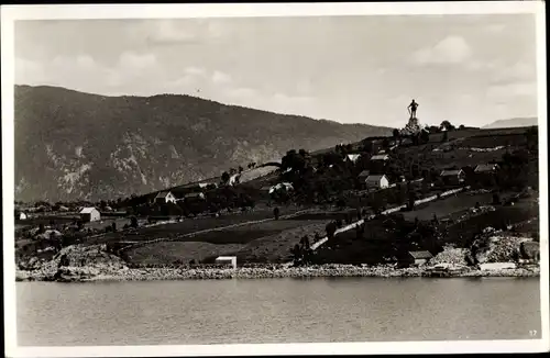 Ak Vangsnes Vik Norwegen, Frithjofstatuen