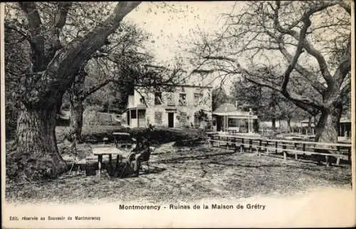 Ak Montmorency Val d’Oise, Ruines de la Maison de Gretry