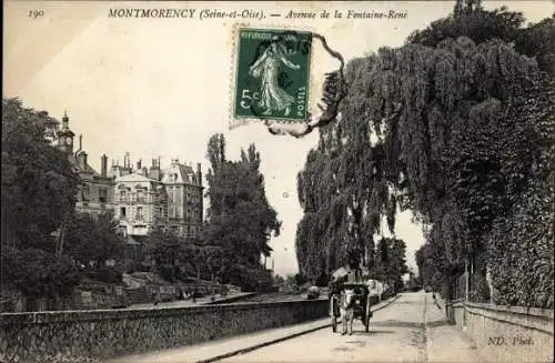 Ak Montmorency Val d’Oise, Avenue de la Fontaine-Rene