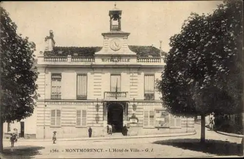 Ak Montmorency Val d’Oise, L'Hotel de Ville