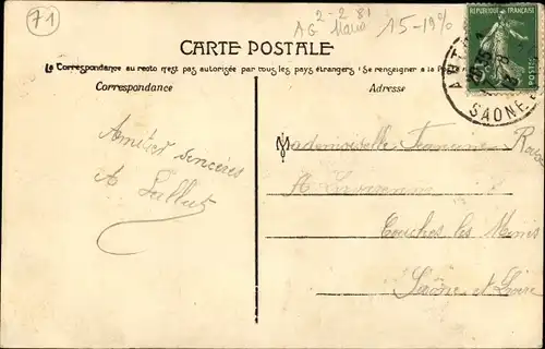 Ak Autun Saône-et-Loire, Stadtbilder, Souvenir