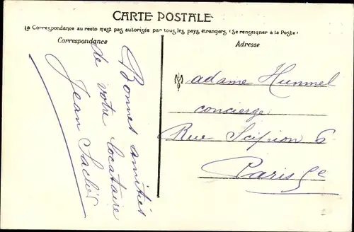 Ak Autun Saône-et-Loire, Ecole de Cavalerie, L'Esplanade