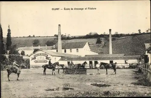 Ak Cluny Saône-et-Loire, Ecole de dressage et Filature