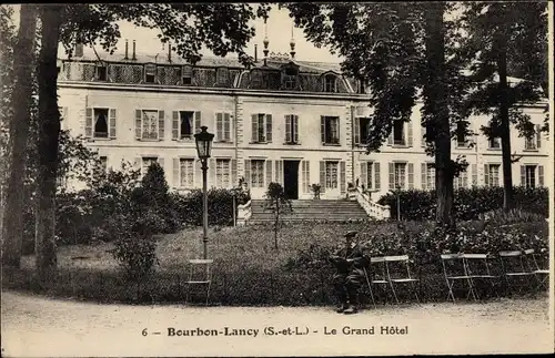 Ak Bourbon Lancy Saône et Loire, Le Grand Hotel
