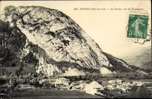 Ak Thônes Haute Savoie, La Roche, vue de Tronchine