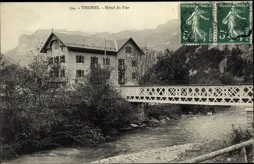 Ak Thônes Haute Savoie, Hotel du Fier