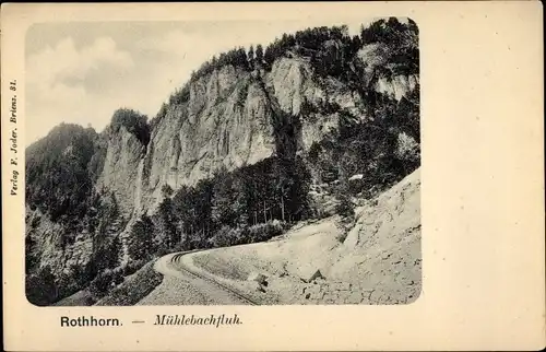 Ak Mühlebach Kanton Bern, Rothorn, Mühlebachfluh