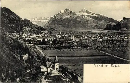 Ak Bad Ragaz Kanton St Gallen, Panorama