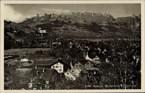 Ak Buchs Kanton Sankt Gallen, Panorama, Werdenberg, Kreuzberge