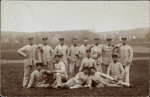 Foto Ak Deutsche Soldaten im Kaiserreich, Gruppenbild