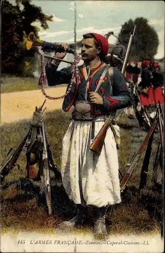 Ak L'Armee Francaise, Zouaves, Caporal Clairons