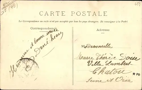 Ak Denée Maine et Loire, L'Eglise, Le Presbytere