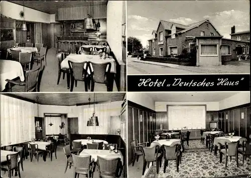 Ak Lägerdorf in Holstein, Hotel Deutsches Haus, Speisesaal, Dorfstraße 18