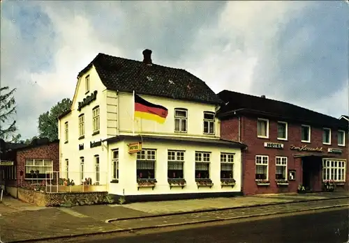 Ak Lütjenburg in Holstein, Hotel-Restaurant Zum Kossautal, Außenansicht