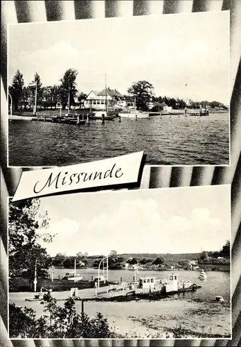 Ak Missunde an der Schlei Kosel, Wasserpartie