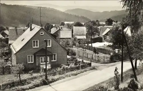 Ak Dröbischau Königsee in Thüringen, Teilansicht,  Straßenpartie