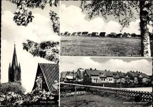 Ak Tostedt im Kreis Harburg, Evangelische Kirche, Siedlung Düvelshöpen