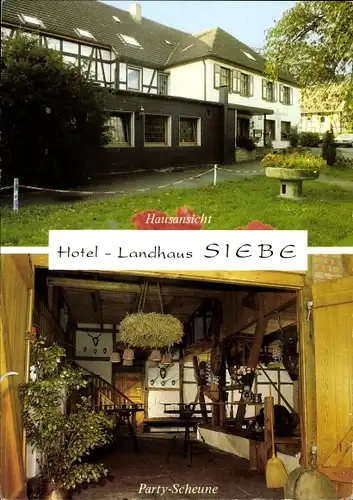 Ak Hattingen an der Ruhr, Hotel Landhaus Siebe, Party Scheune