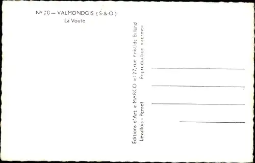 Ak Valmondois Val-d´Oise, La Voute