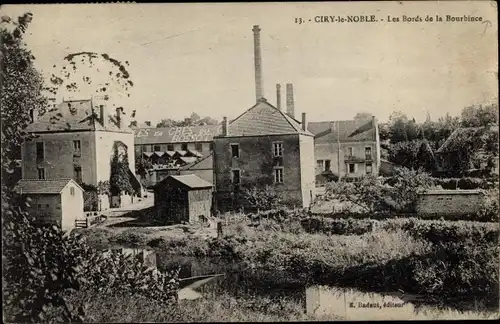 Ak Ciry le Noble Saône et Loire, Les Bords de la Bourbince