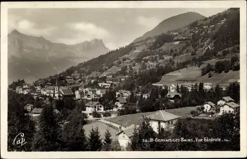 Ak Saint Gervais les Bains Haute Savoie, Vue Generale