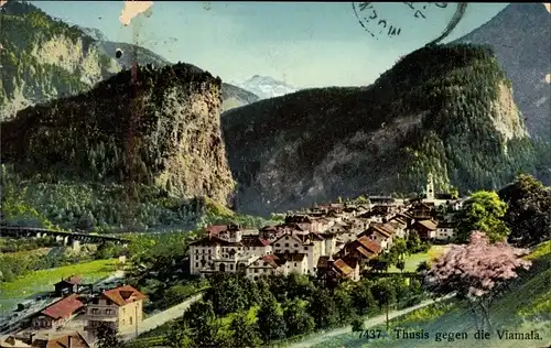 Ak Thusis Kanton Graubünden, Panorama, Viamala