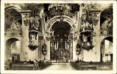 Ak Einsiedeln Kanton Schwyz Schweiz, Klosterkirche