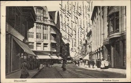 Ak Düsseldorf am Rhein, Schadow Straße