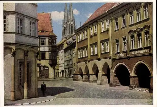 Ak Görlitz in der Lausitz, Untermarkt, Laubengang