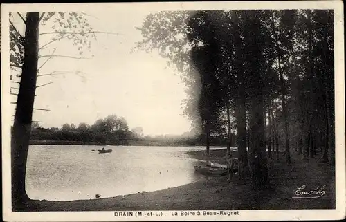 Ak Drain Maine et Loire, La Boire a Beau Regret