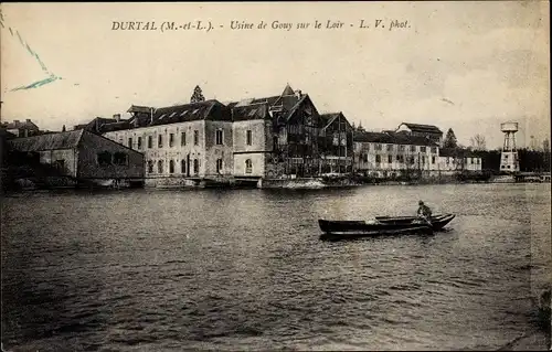 Ak Durtal Maine et Loire, Usine de Gouy sur le Loir