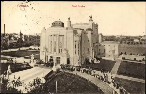 Ak Cottbus in der Niederlausitz, Stadttheater