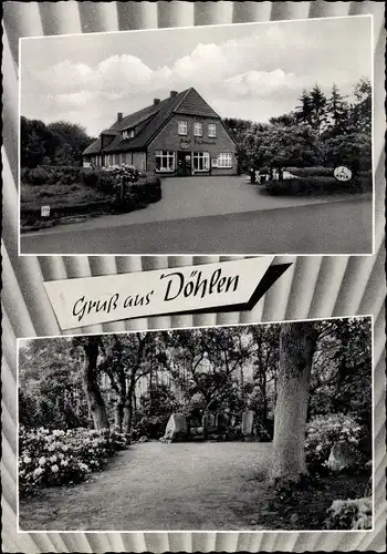 Ak Döhlen Großenkneten in Niedersachsen, Gasthof, Ehrenmal