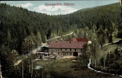 Ak Eisenberg im Saale Holzland Kreis, Froschmühle, Mühltal