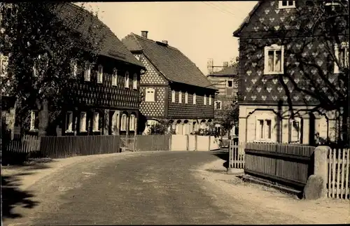 Ak Obercunnersdorf Kottmar in der Oberlausitz, Straßenpartie