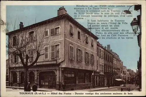 Ak Tournus Saône et Loire, Hotel des Postes