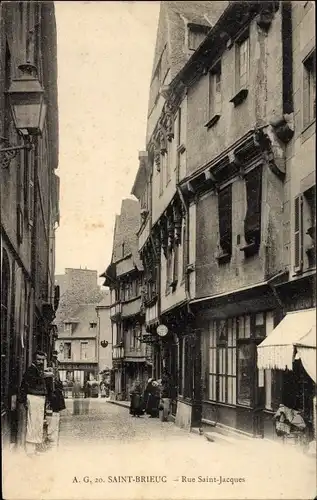 Ak Saint Brieuc Côtes d'Armor, Rue Saint Jacques