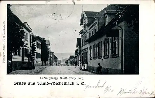 Ak Waldmichelbach Wald Michelbach im Odenwald Hessen, Ludwigstraße