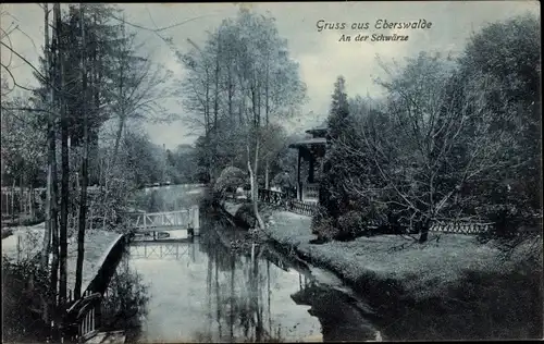 Ak Eberswalde im Kreis Barnim, An der Schwärze