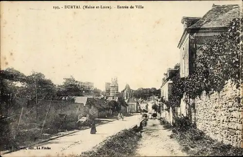 Ak Durtal Maine et Loire, Entree de Ville