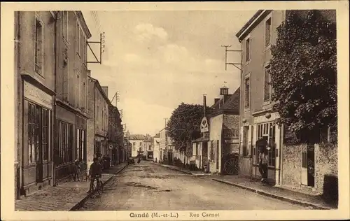 Ak Cande Maine et Loire, Rue Carnot