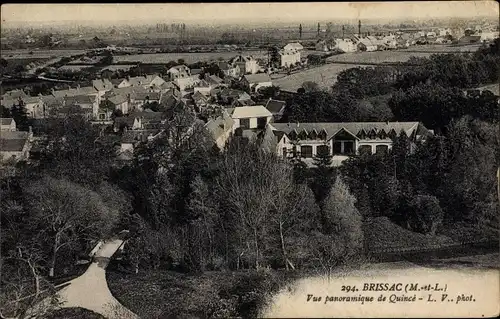 Ak Quince Brissac Maine et Loire, Vue Panoramique